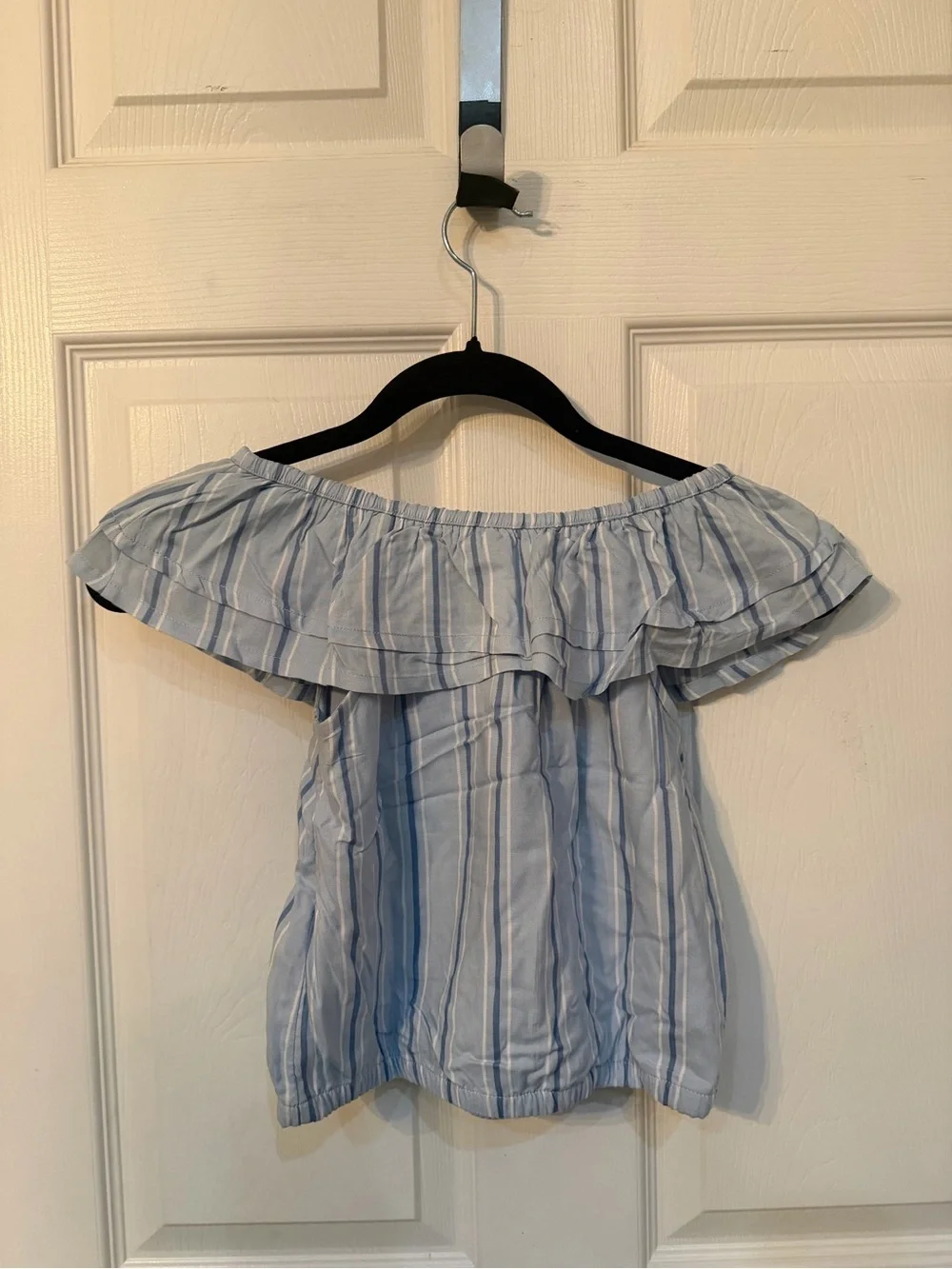 Kids Abercrombie & Fitch Light Blue Striped Top and Bottoms Set
